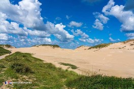 Camping sur les dunes en Hollande du Nord