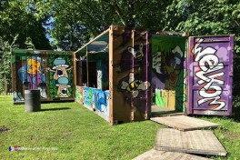 Emplacement de camping avec bloc sanitaire privé aux Pays-Bas
